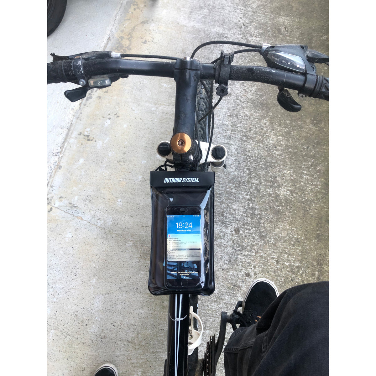 OUTDOOR SYSTEM - Pochette étanche Ziplock TPU Bike Bag - Velo