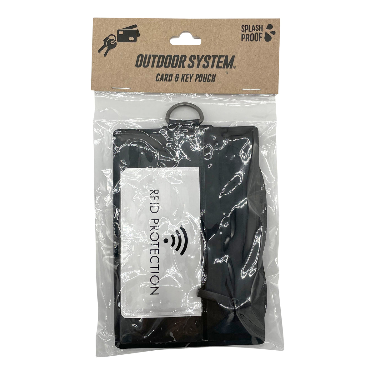 OUTDOOR SYSTEM - Bolsillo translúcido resistente al agua para tarjetas y llaves