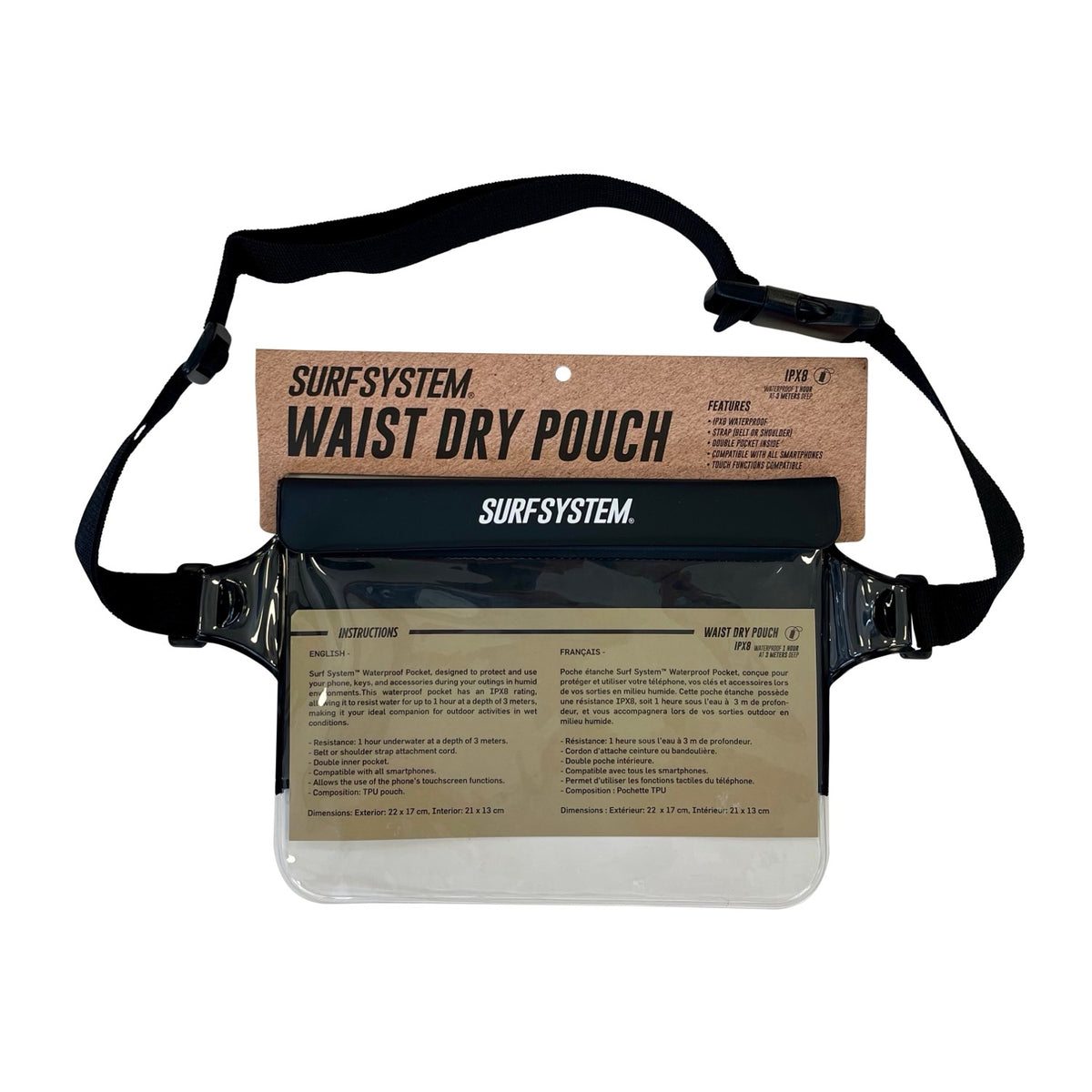 SURF SYSTEM - Pochette étanche Ziplock Waist Bag (Ceinture)