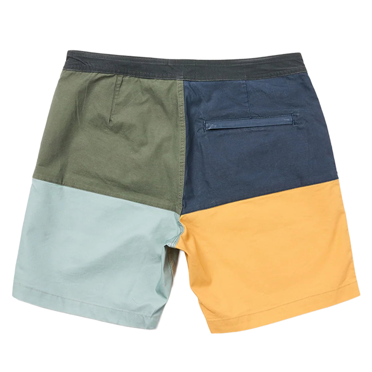 Almond - Boardshort Lumberjack Color Block - Verde