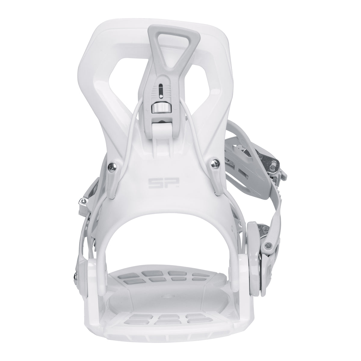 SP BINDINGS - Fixations Snowboard BASE 2027 (Entrée Arrière) - White