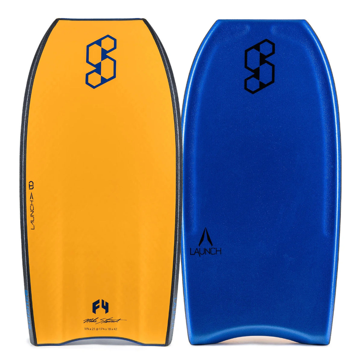 Science Bodyboard - Launch LTD Quad Vent F4 PP 1.9 - Dark Blue / Tangerine