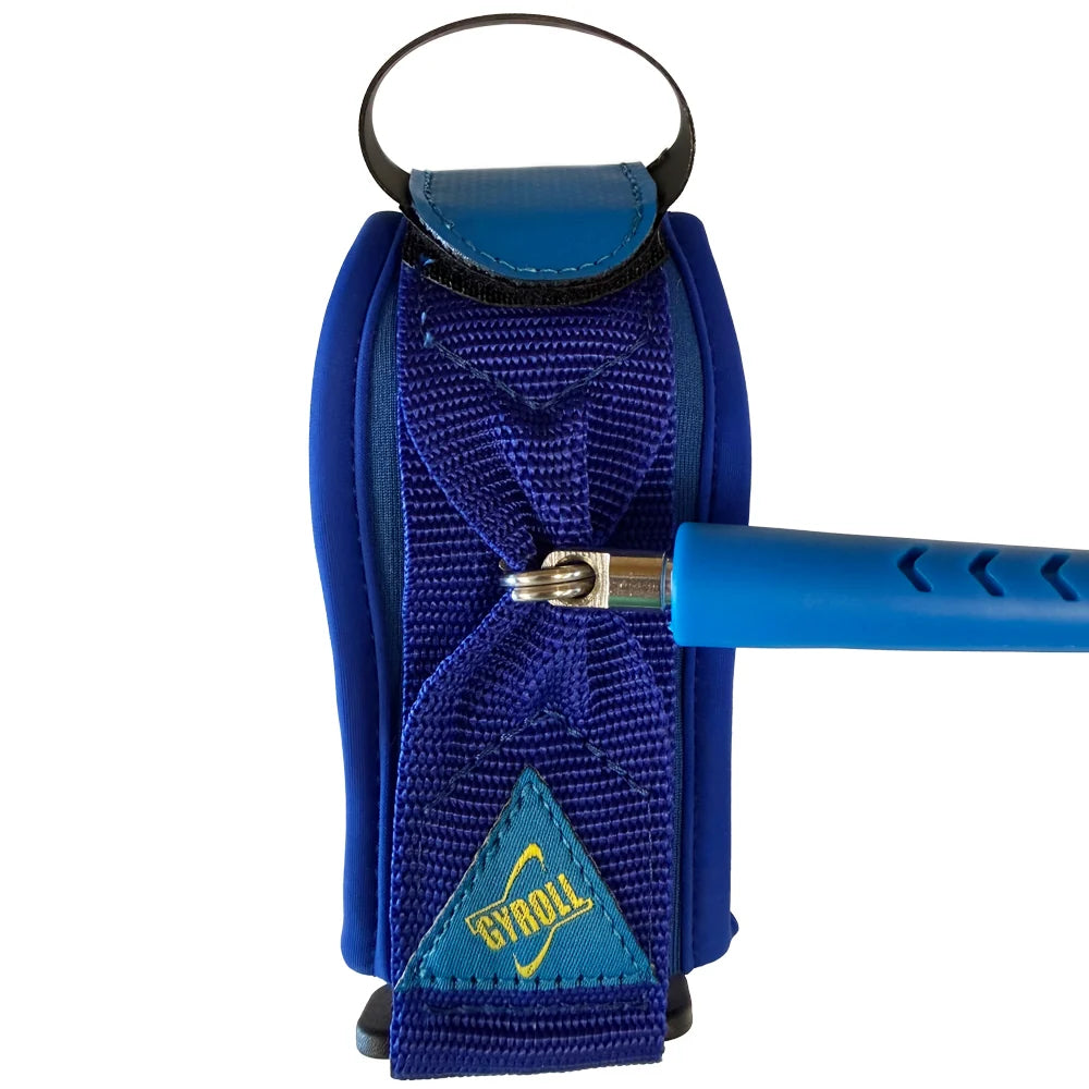 GYROLL - Atlas Biceps Bodyboard Leash - Royal Blue / Yellow