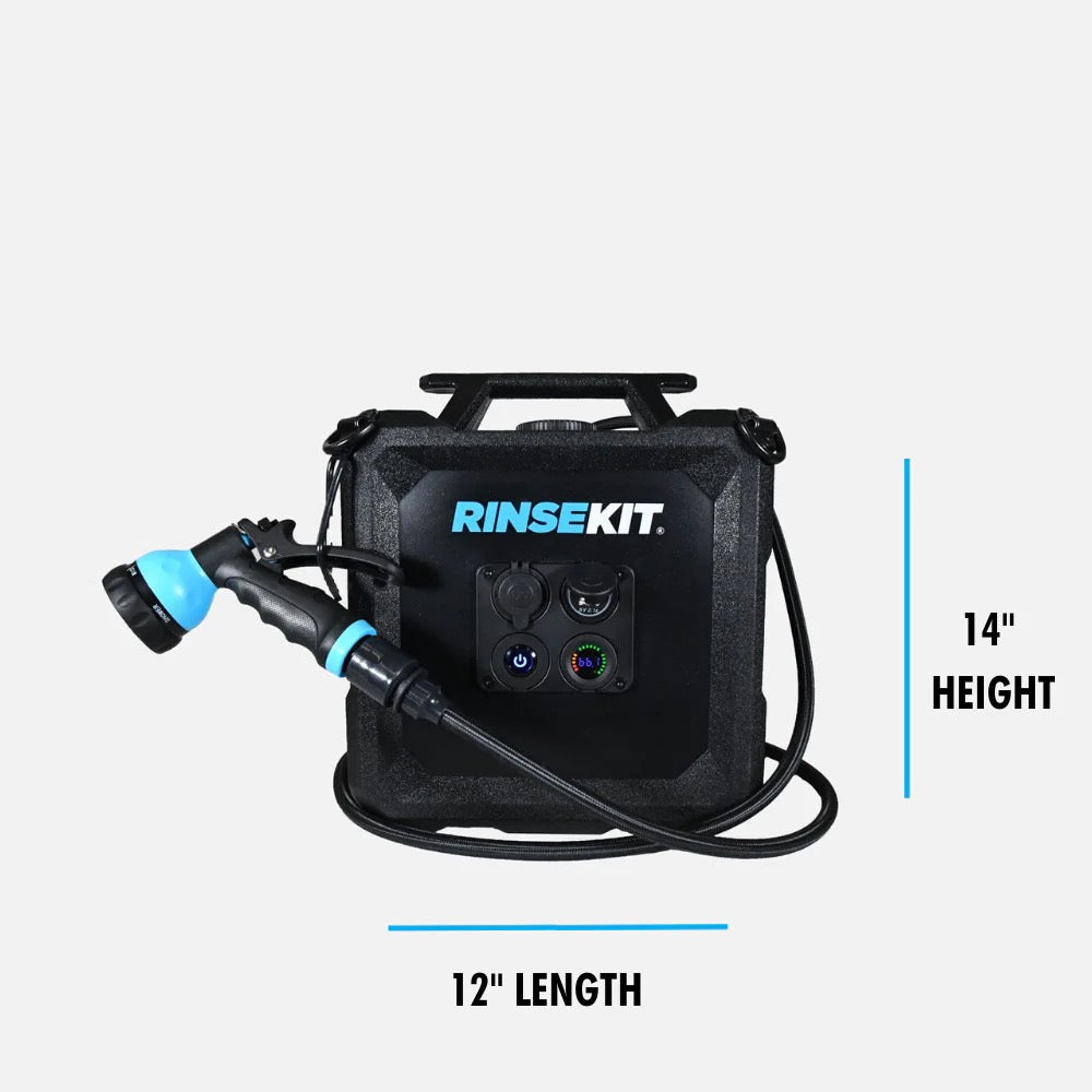 RINSEKIT CUBE - Ducha portátil autónoma (con Batería) - Black