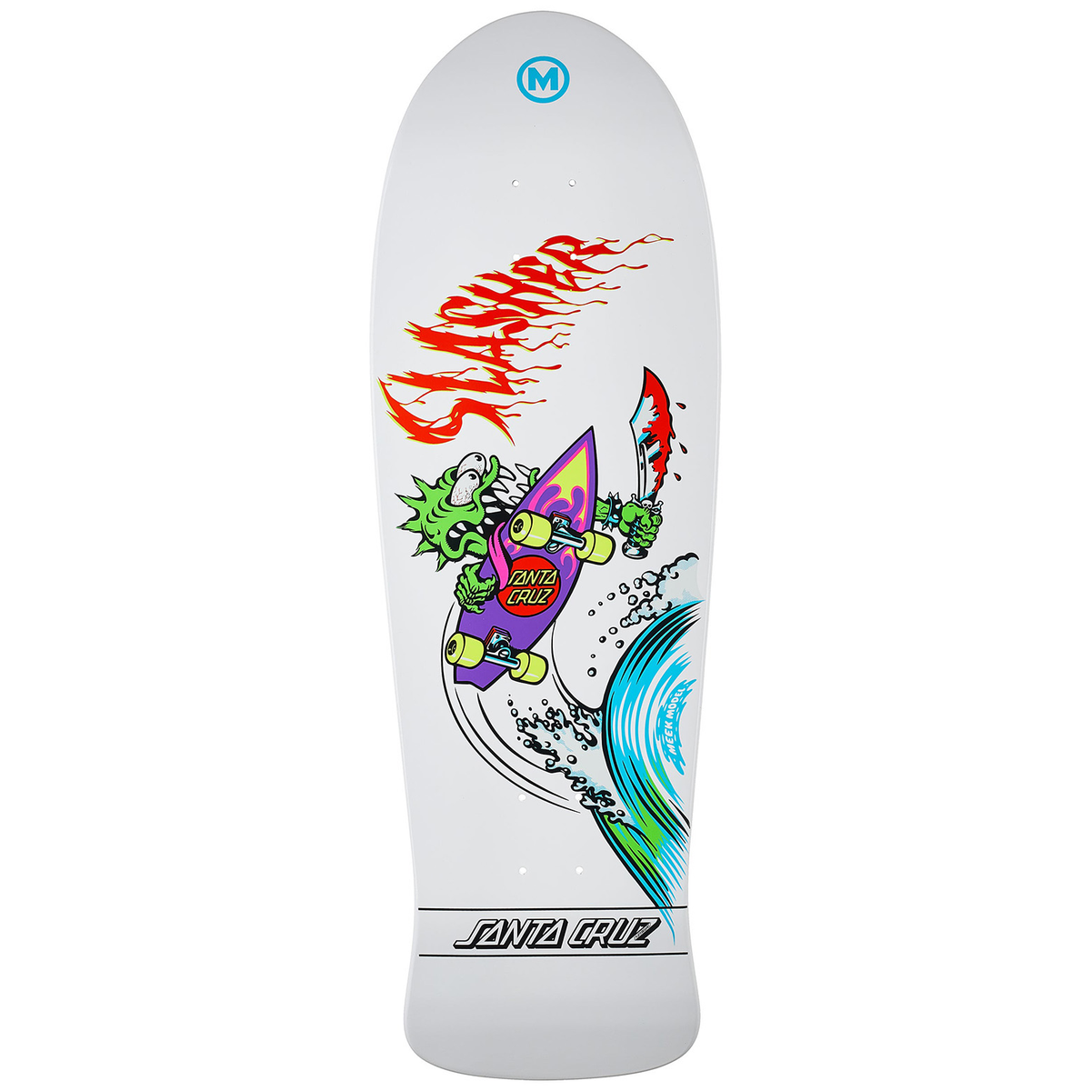 Santa Cruz - Meek OG Slasher Reissue Deck 10x31 inch - White