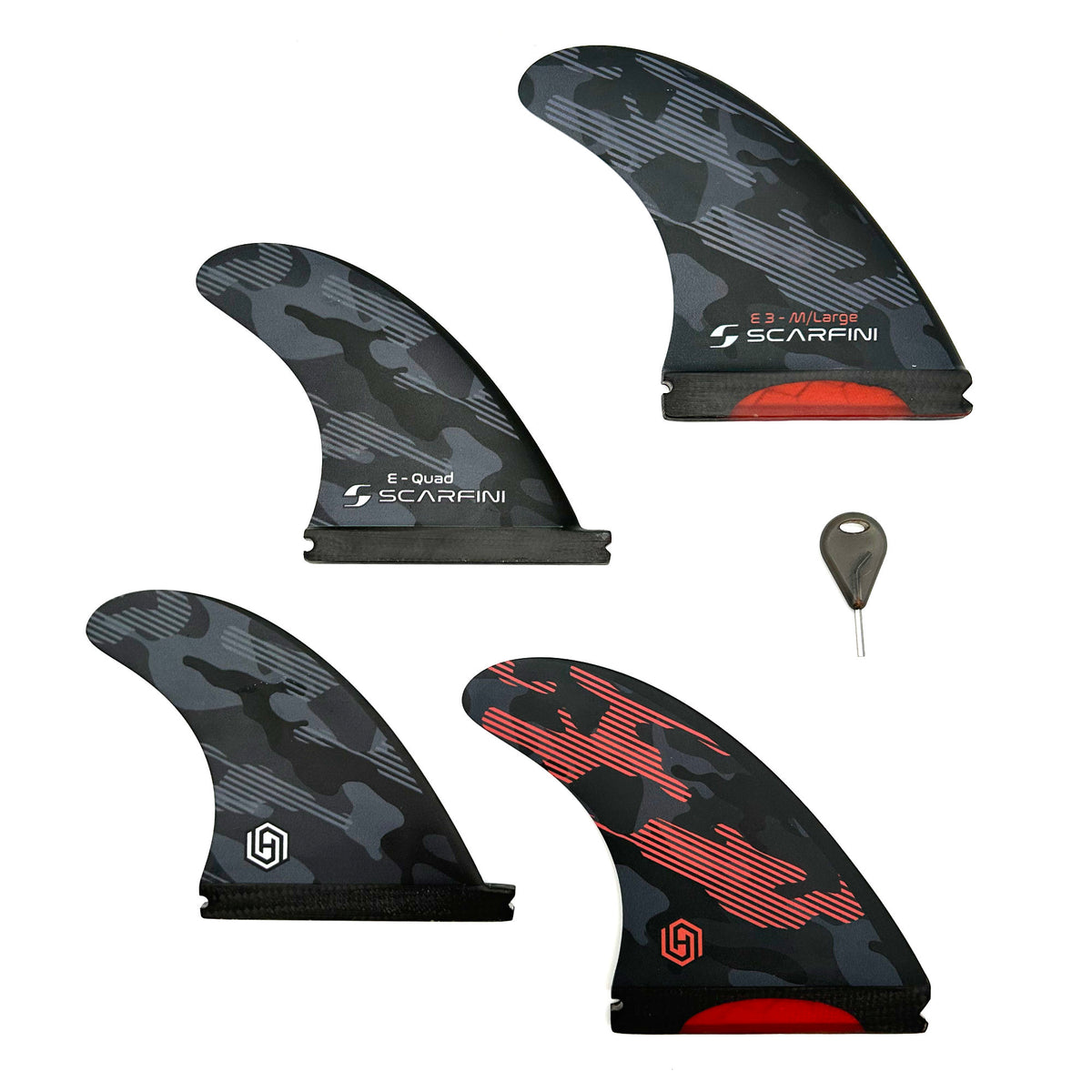 SCARFINI - FIVER - EQUILIBRIUM CARBON - 5 Fins - Large - Futures
