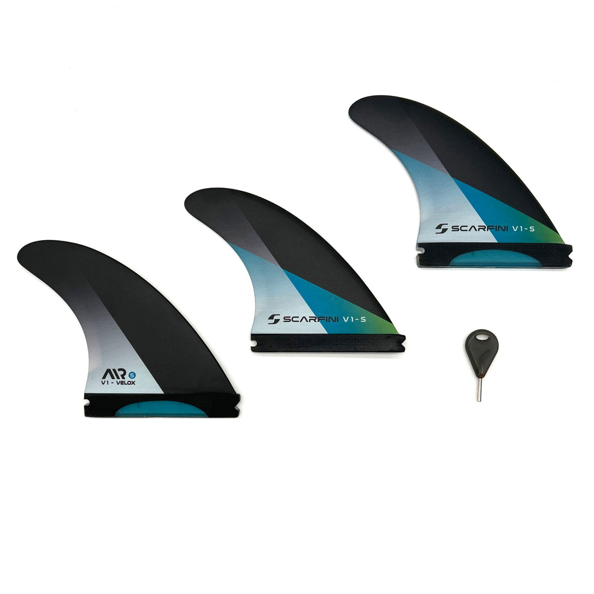 THRUSTER SCARFINI - AIR VELOX -CARBON FIBERGLASS FIN (taille S) - Futures