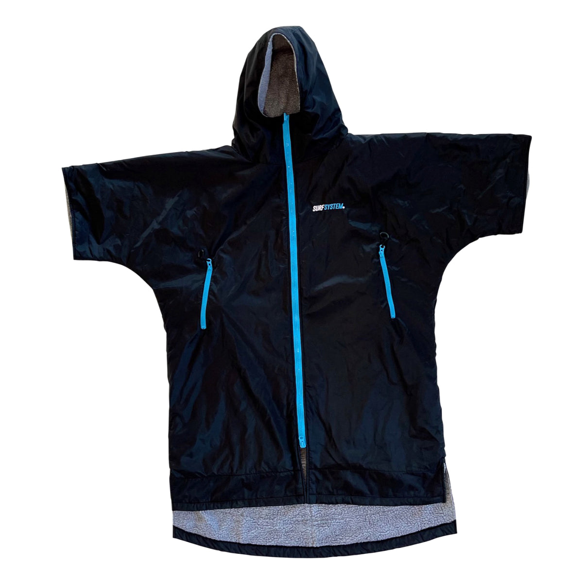 SURF SYSTEM - Poncho Hiver Imperméable - Black/Blue
