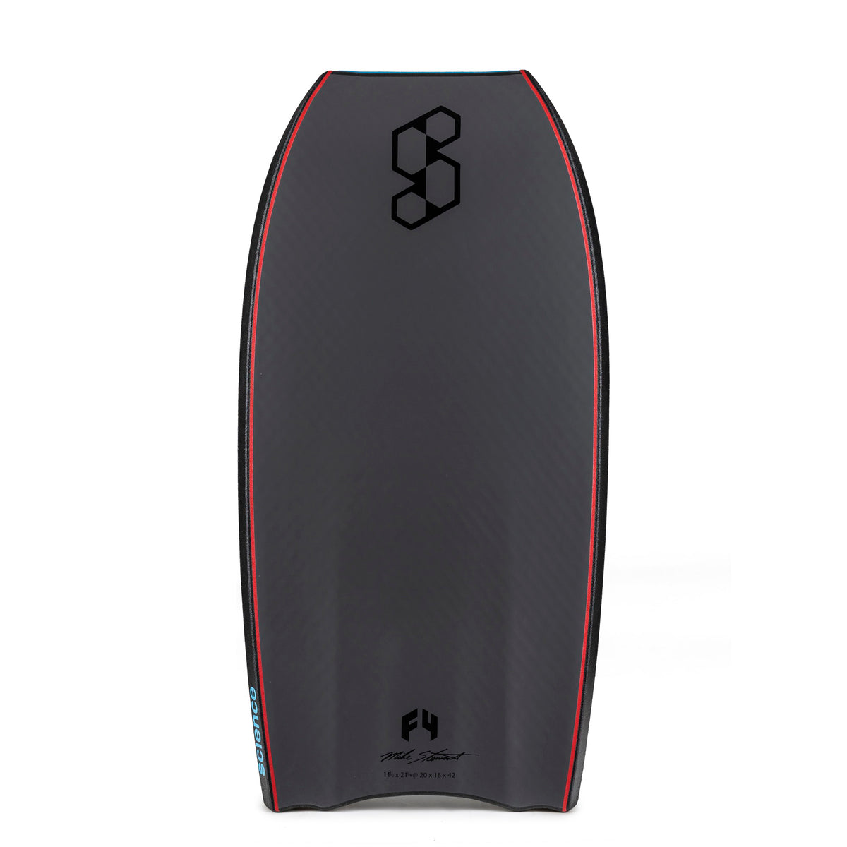 Science Bodyboard - Tanner LTD PP Tri Quad F4 - Aqua / Silver