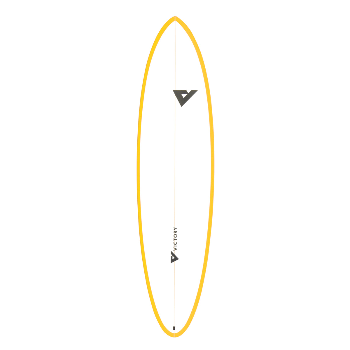 Victory Surfboards - Midlength - Epoxy - Futures - Matt Yellow / White