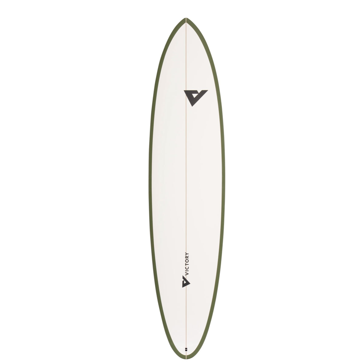 Victory Surfboards - Midlength- Epoxy - Futures - Matt Khaki / White