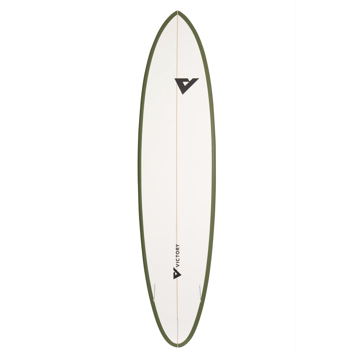 Victory Surfboards - Midlength- Epoxy - Futures - Matt Khaki / White