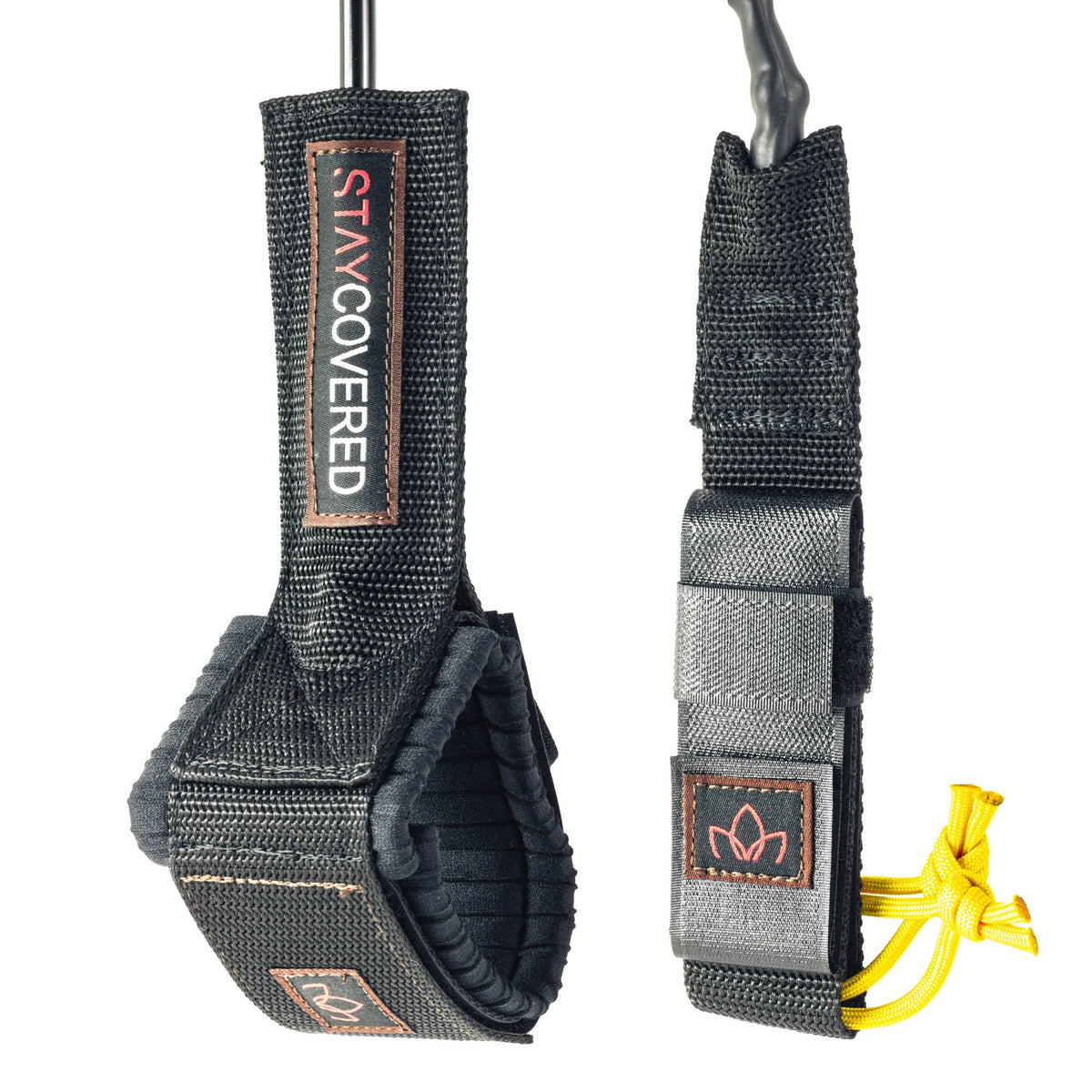 STAY COVERED - XXL Big Wave Leash (9mm) - Black