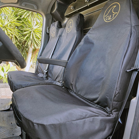 CULT - Funda protectora para asiento de coche / furgoneta - Simple - Negro