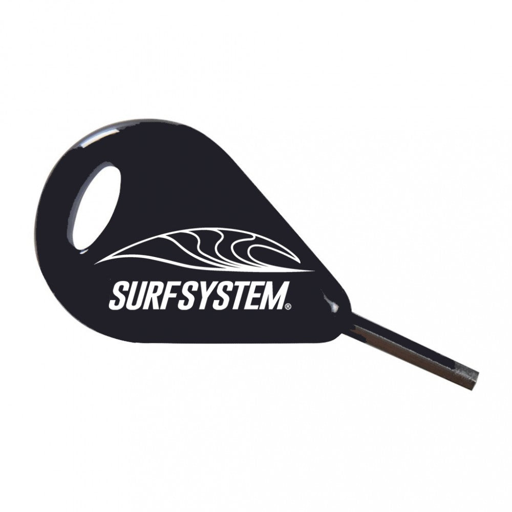 SURF SYSTEM - Set de 2 dérives avec clé - Twin - FCS Compatible - Black