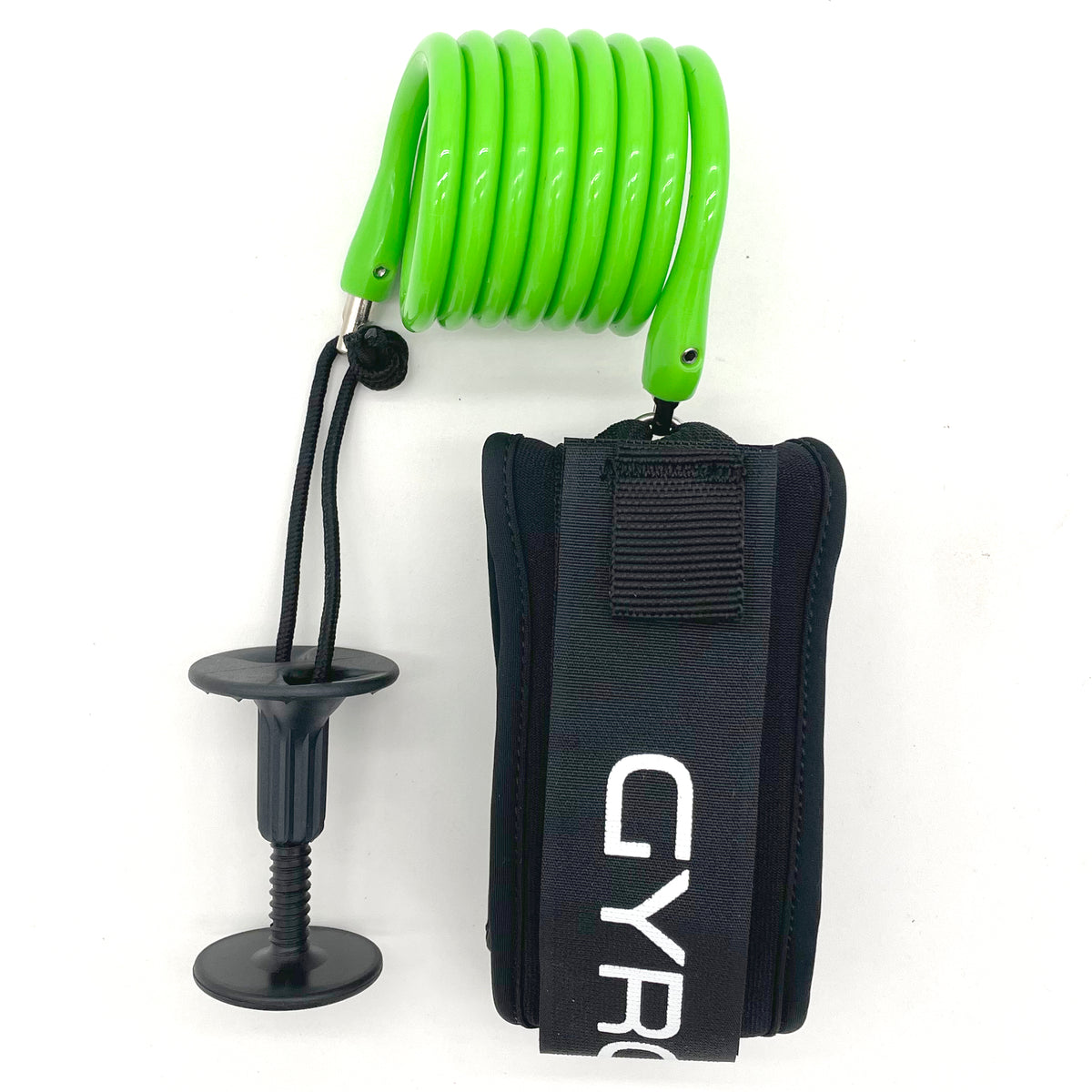 GYROLL - Leash biceps Bodyboard Variable Arm - Lime