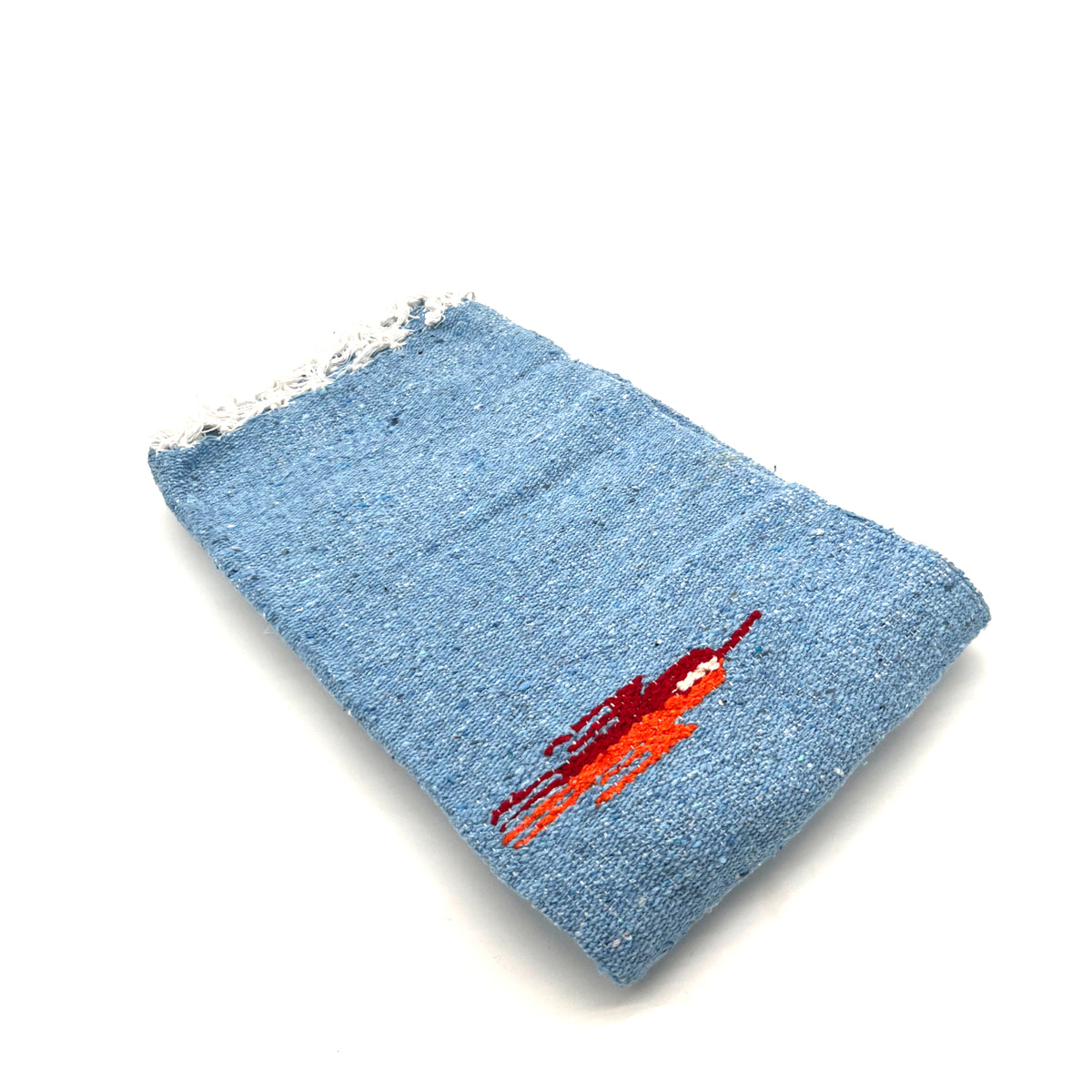 Woodstockshop - Plaid Mexicain à motifs unis - Blue/Red
