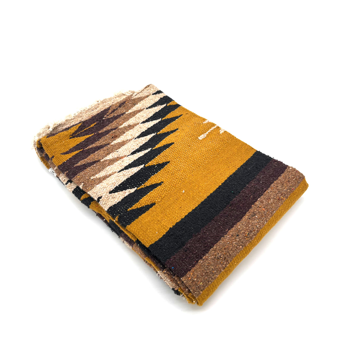 Woodstockshop - Plaid Mexicain à motifs - Brown