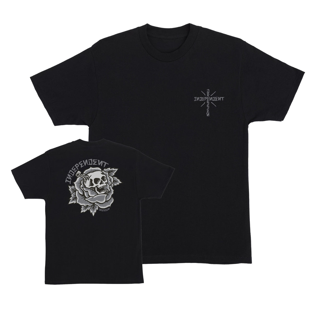 Independent - Skull Rose Tee - Black