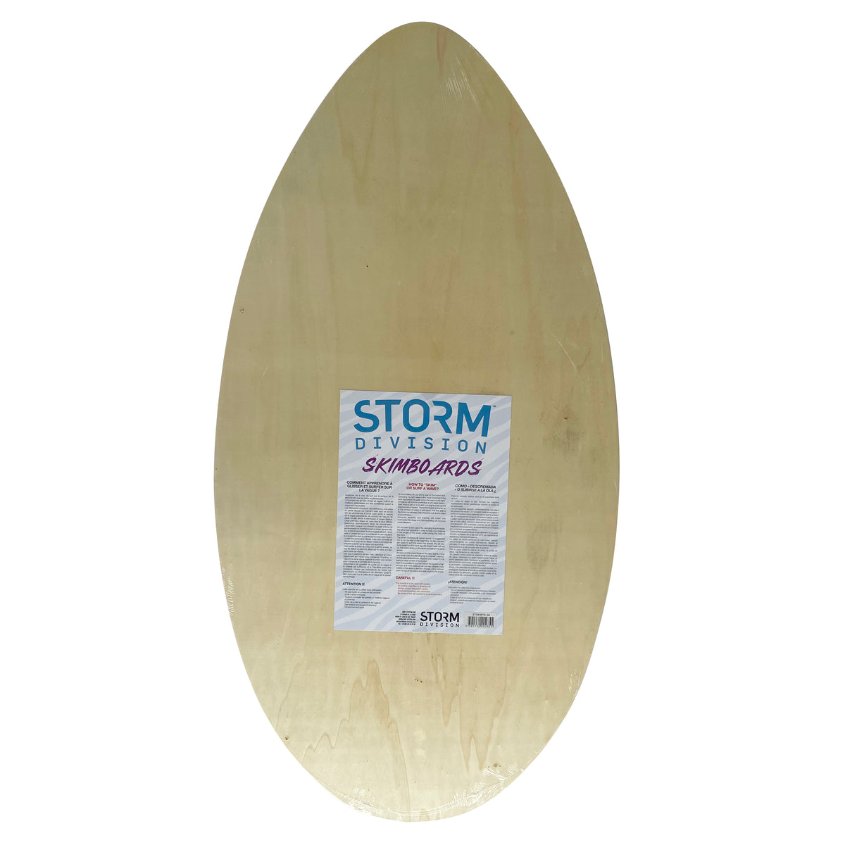 STORM - Skimboard en bois - Aqua