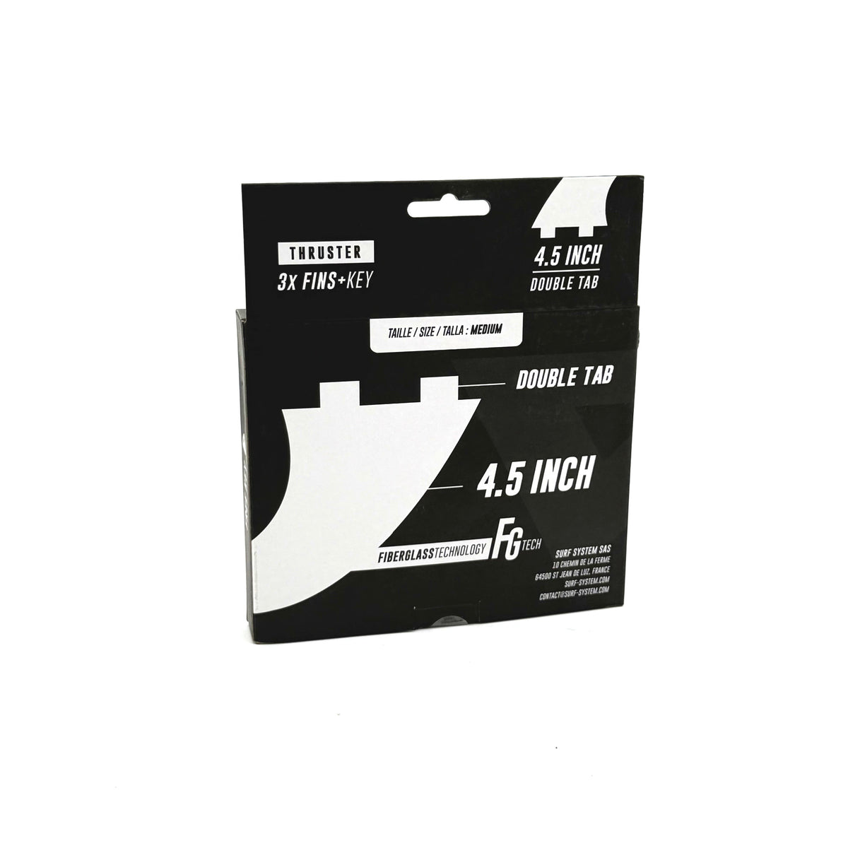 VICTORY - Thruster Fins Set Medium - Fiberglass - FCS Compatible - Yellow