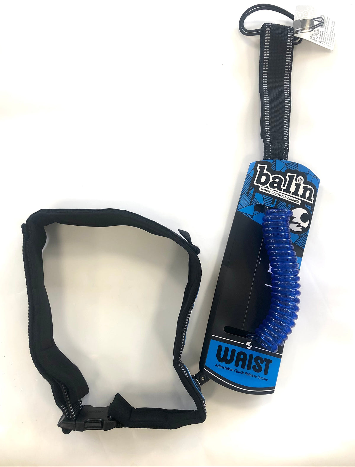 BALIN - Leash Wing Foil Ceinture - Monster Coil (8mm) - Black