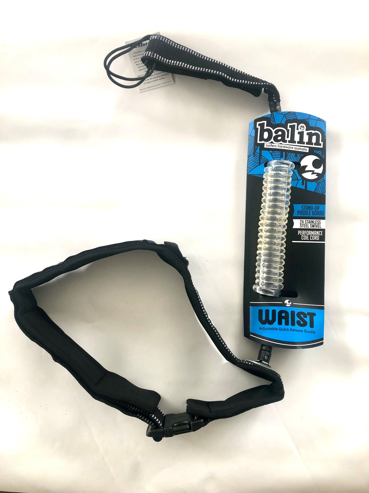 BALIN - Leash Wing Foil Ceinture - Monster Coil (8mm) - Black