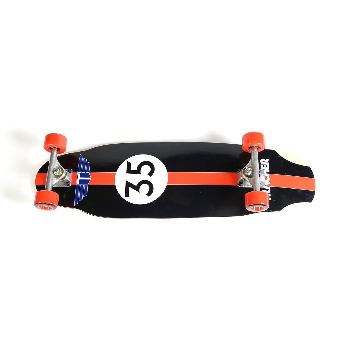 Monopatín Cruiser TRACKER TRUCKS Pool Cruiser 9.25"x31.75" - Ruedas Rojas