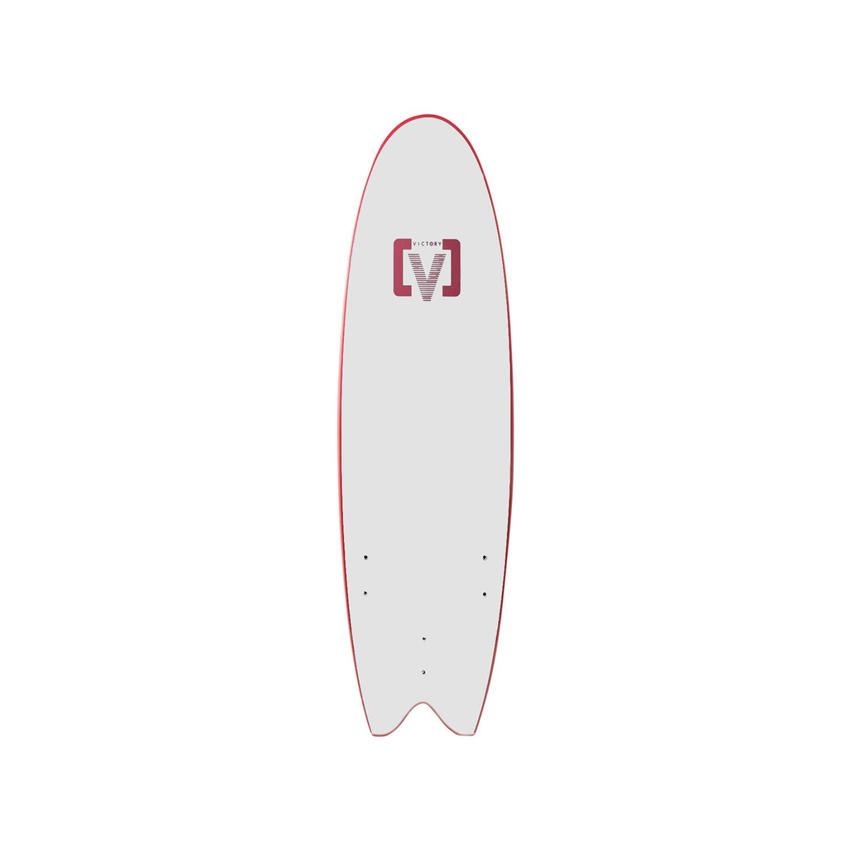 VICTORY - EPS Softboard - Foam Surfboard - Fish 6'6 - Red