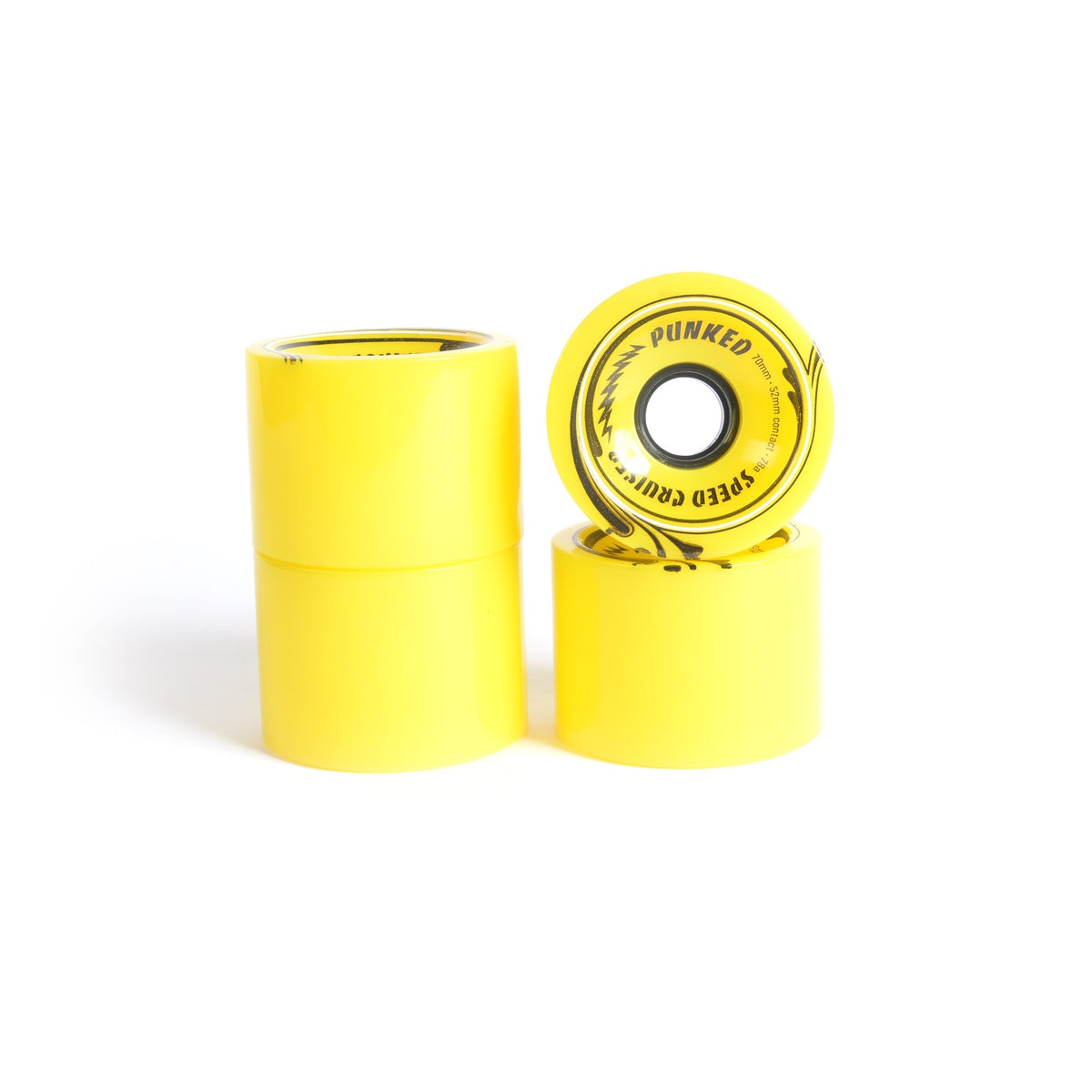Skateboard wheels - YOCAHER 70x52mm 78a - Yellow