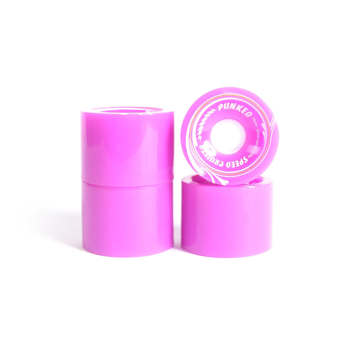Skateboard wheels - YOCAHER 70x52mm 78a - Purple