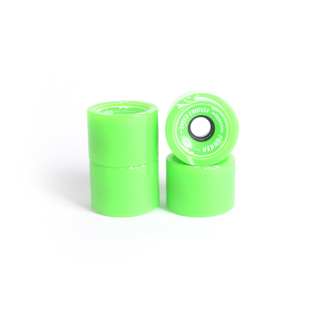 Skateboard wheels - YOCAHER 70x52mm 78a - Neon Green