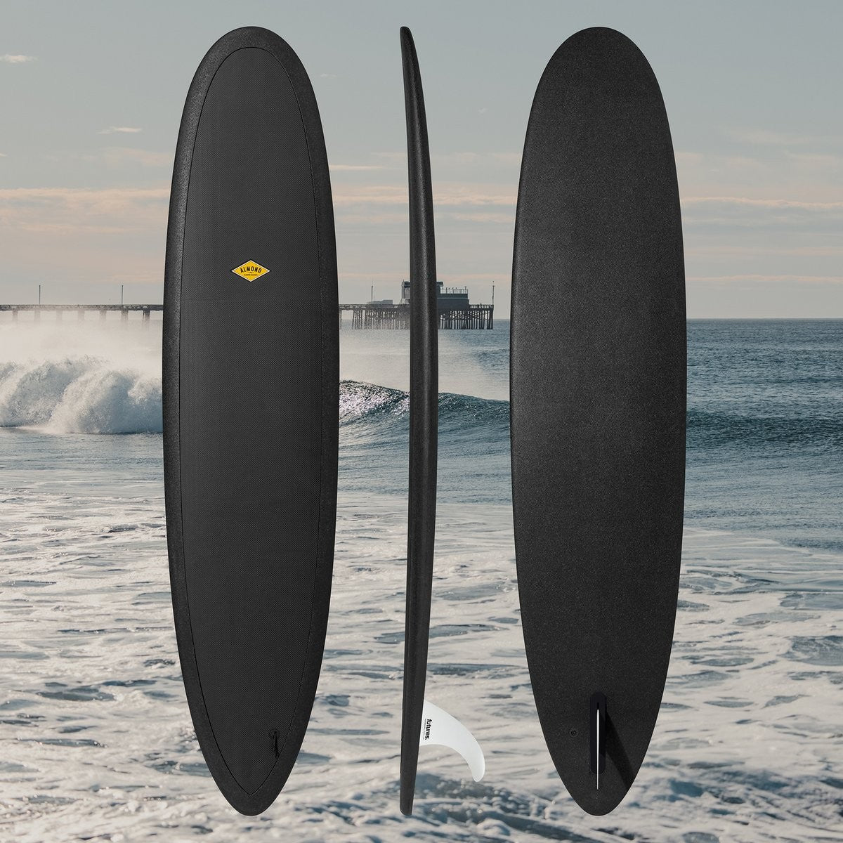 ALMOND Surfboards - R-Series Joy 8'0 - Black
