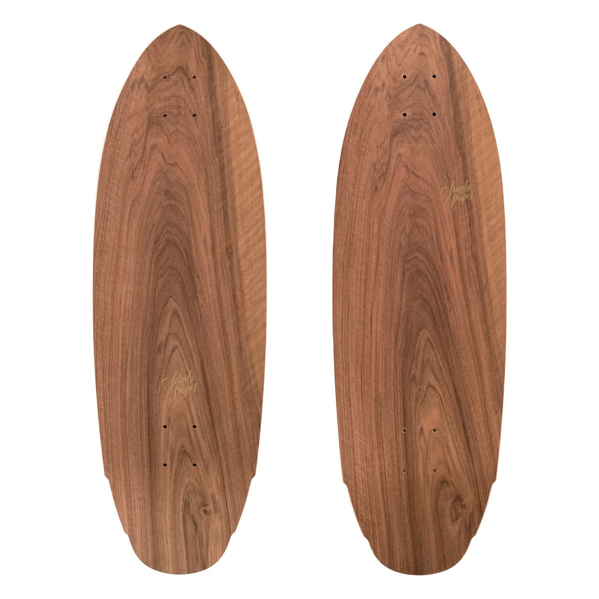 Sandy Shapes - Mediterraneo Surf Skate (Complete Pack) - Nut Brown