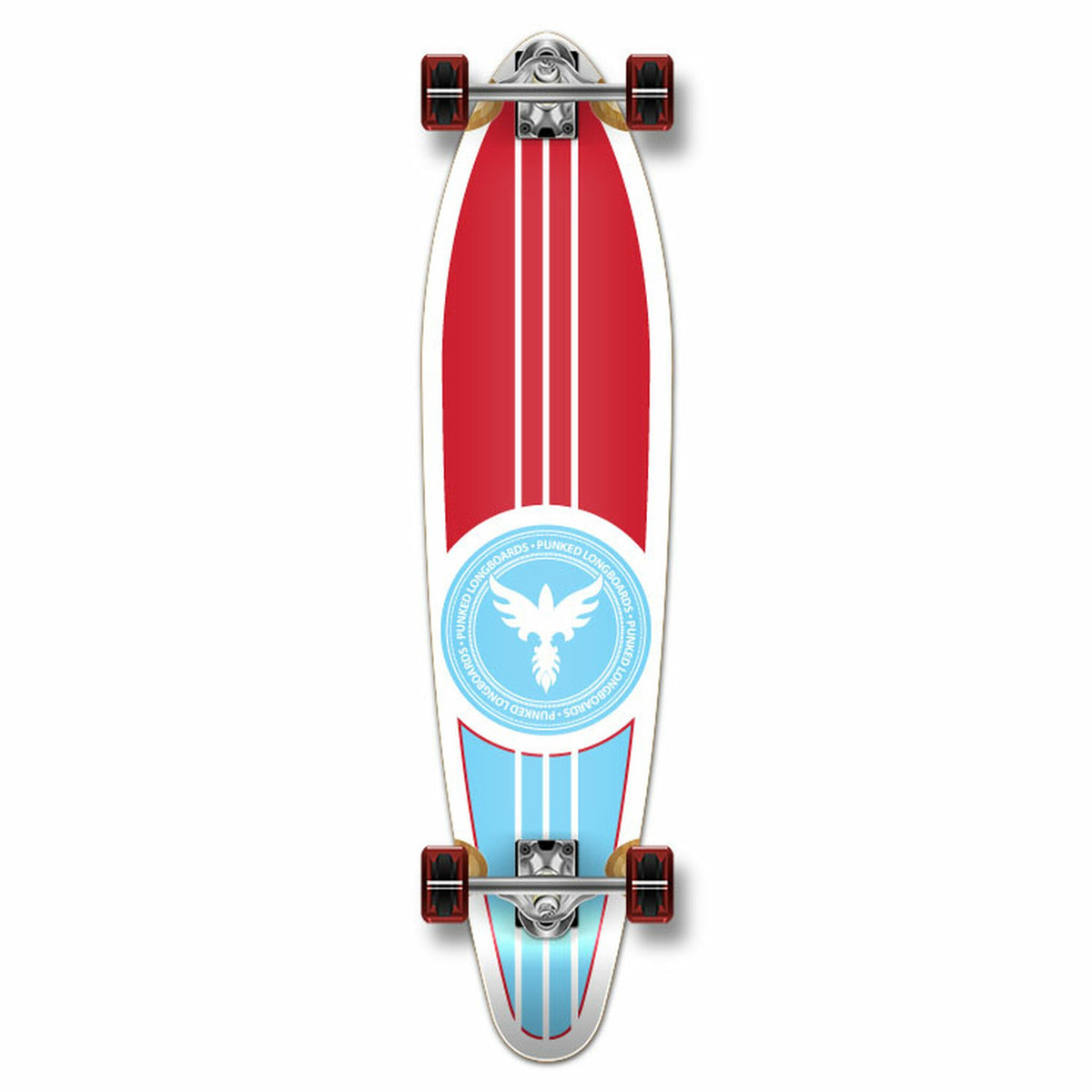 YOCAHER - Patriot Kicktail Longboard - Planche Complete