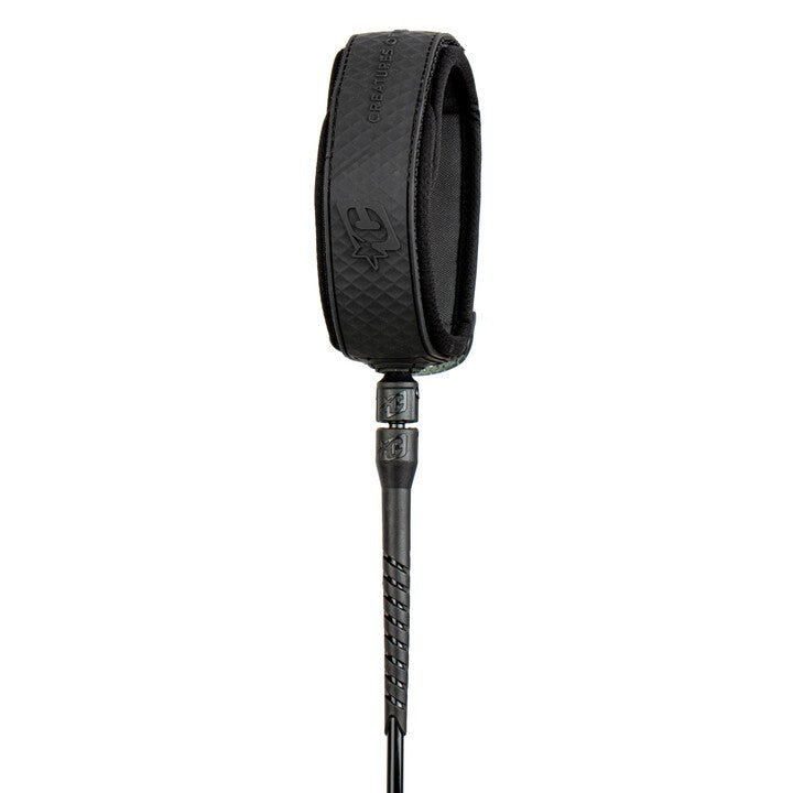 CREATURES - Reliance Longboard Leash 9 - Genou - Black / Black