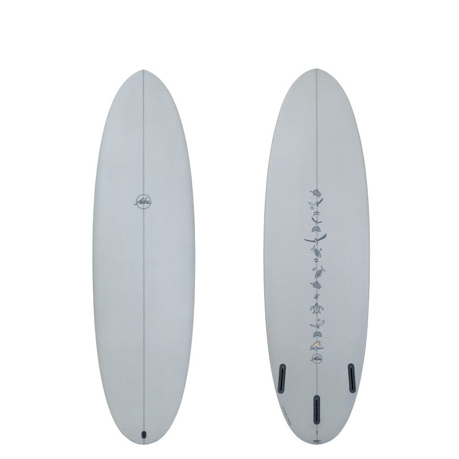 ALOHA Surfboards x Jalaan Peanut 6'6 (PU) Ash Gray - Futures
