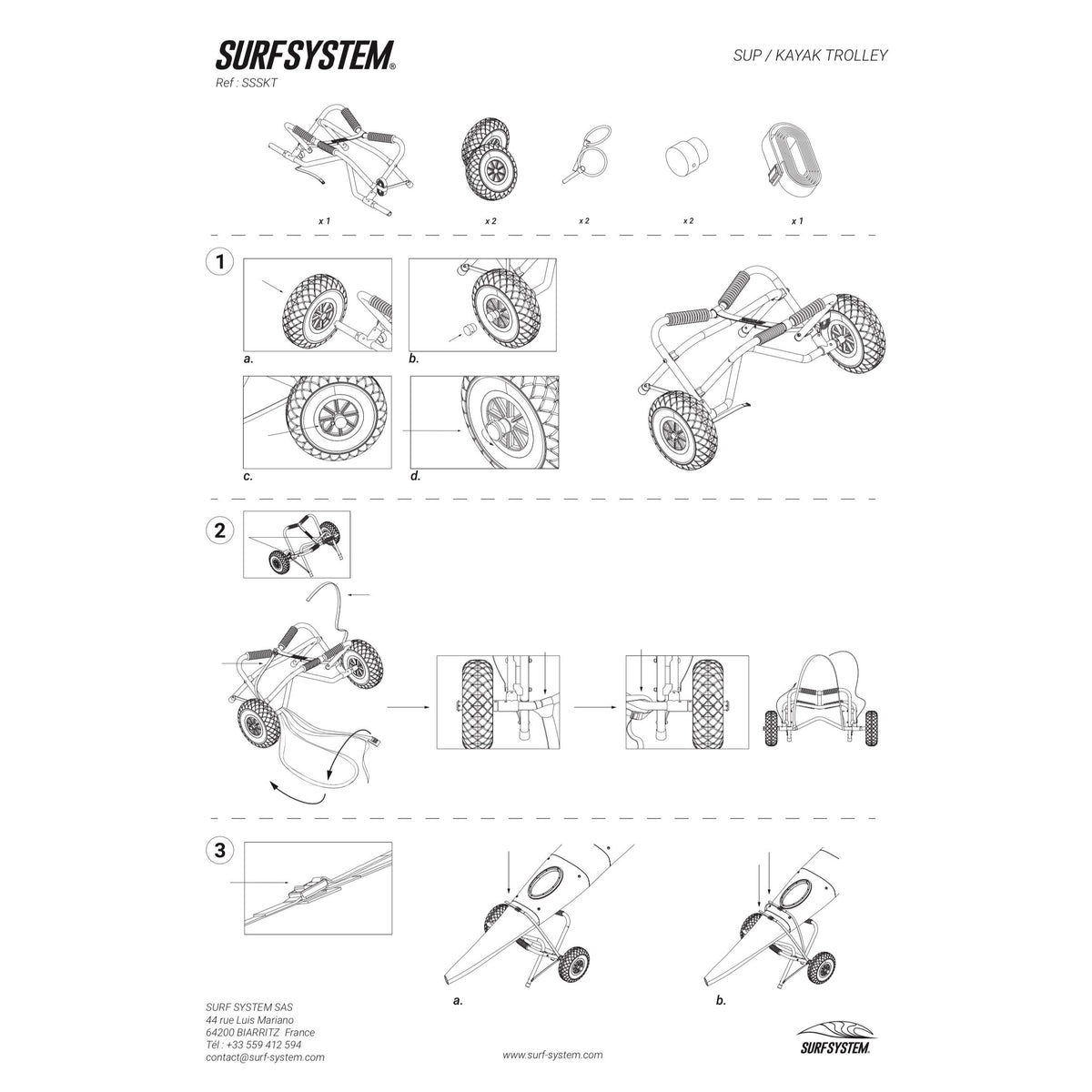 SURF SYSTEM - Trolley SUP / KAYAK