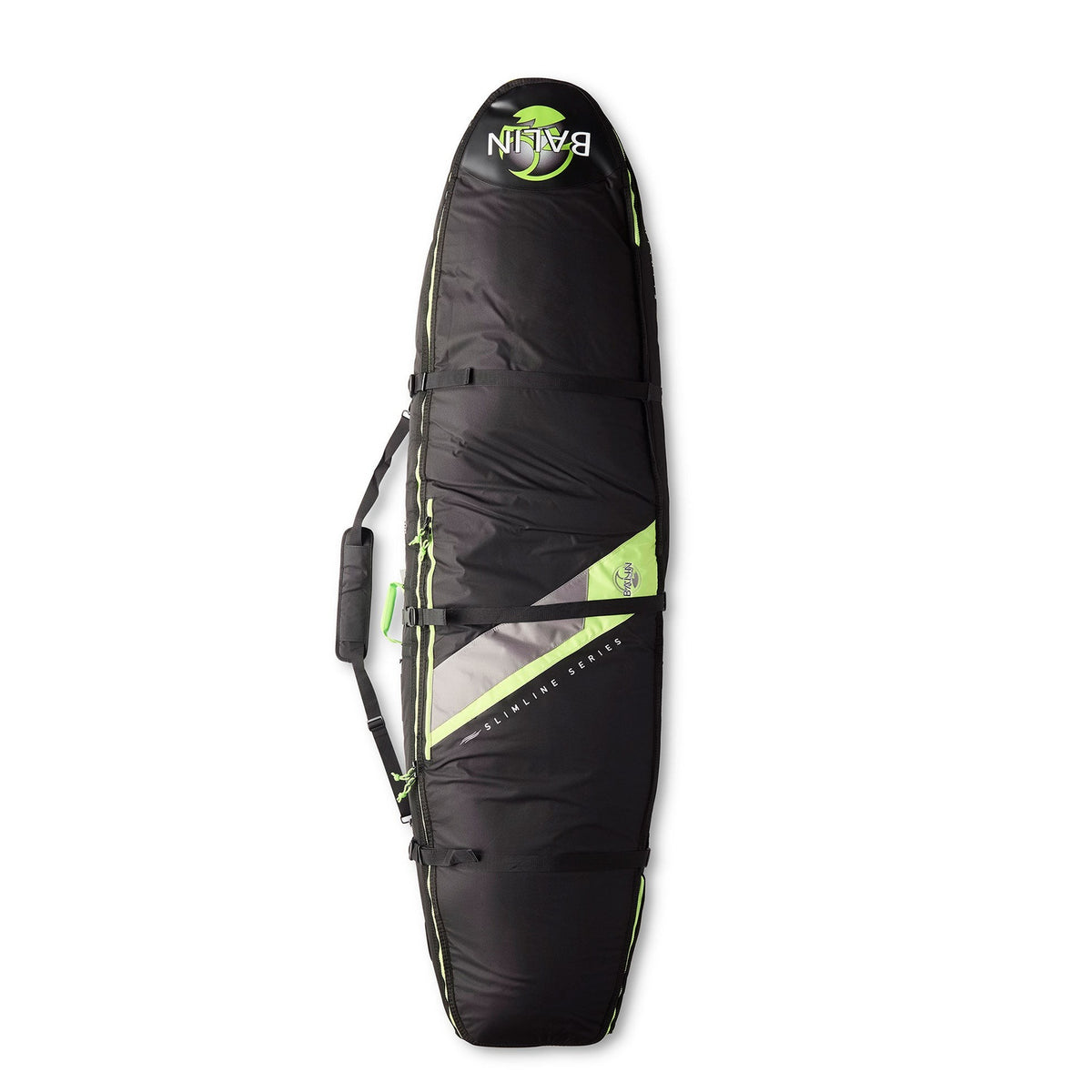 BALIN - Housse de Voyage 1-3 planches - Coffin Triple Wheeler 10mm - Black / Green