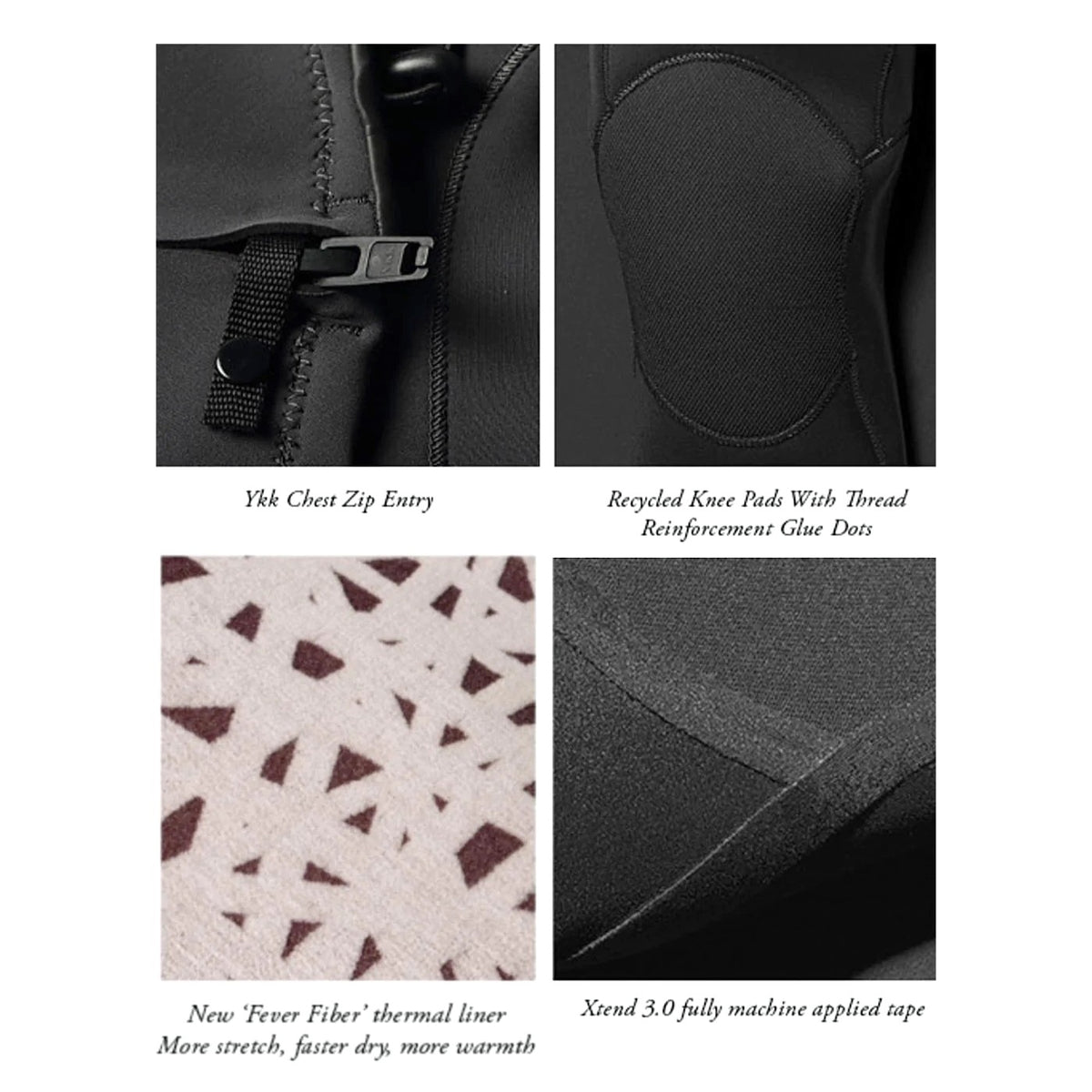 VISSLA - 7SEAS Fullsuit - 4/3MM - Black