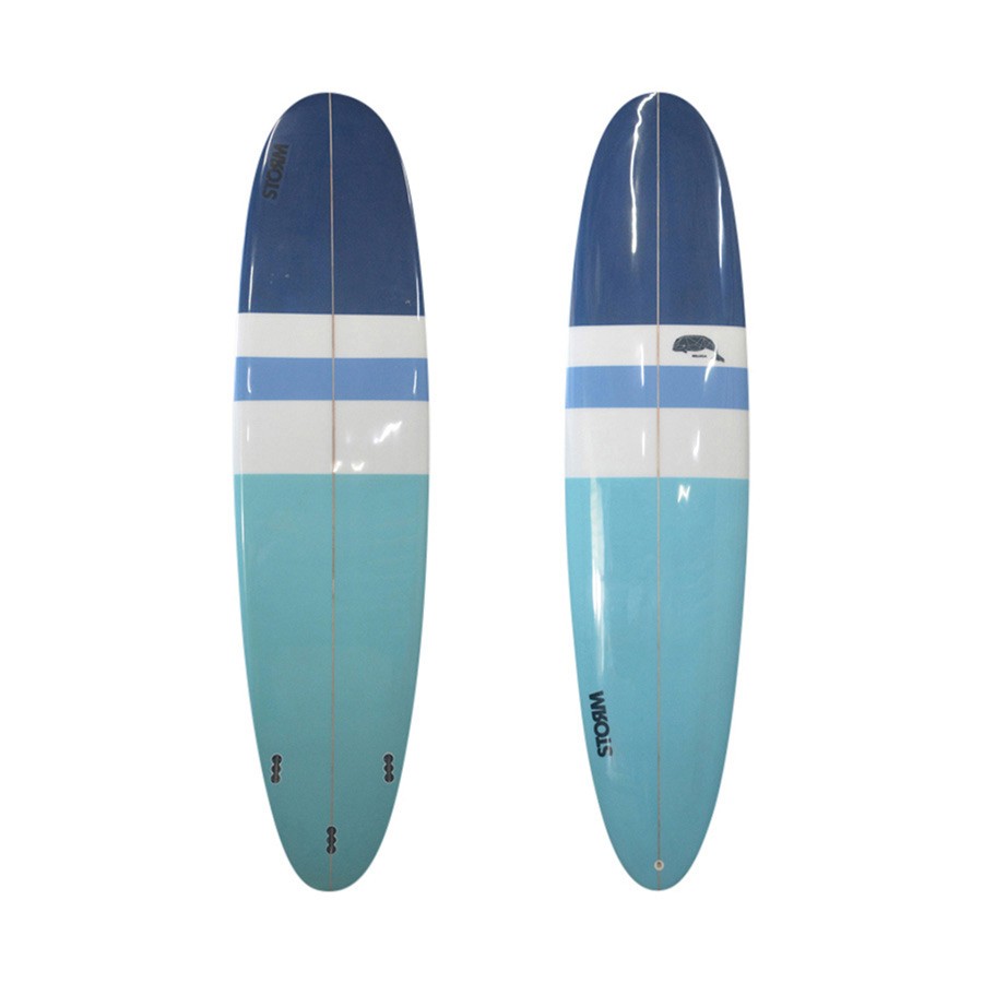 STORM Surfboard - Mini Malibu - 7'0 - Beluga - Navy / Blue