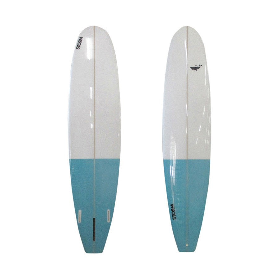 STORM Surfboard - Longboard PU - 9'0 - Blue Whale - Clear / Blue