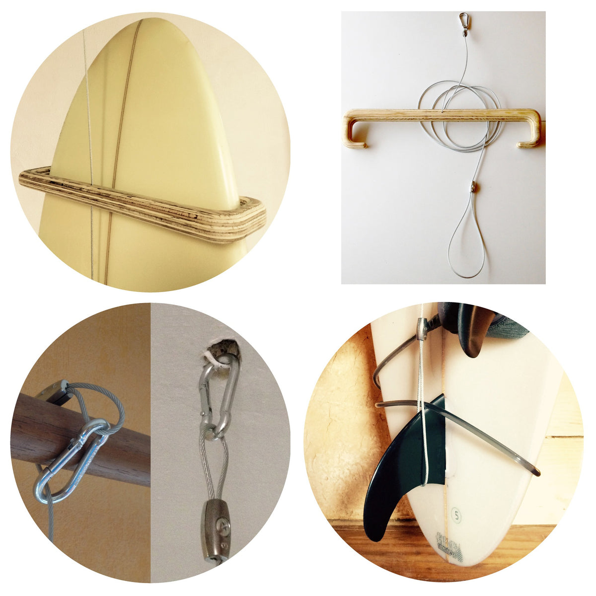 LEVITATION BOARD SUPPORT - Support en bois pour Longboard, Surf et SUP