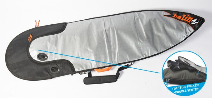 BALIN - Housse de Voyage 1 planche - Tour Shortboard 5mm