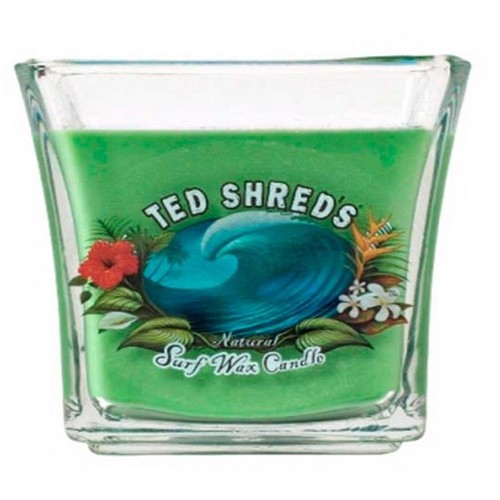 Vela TED SHRED'S Vela de cera de surf natural Tarros 32 oz verde