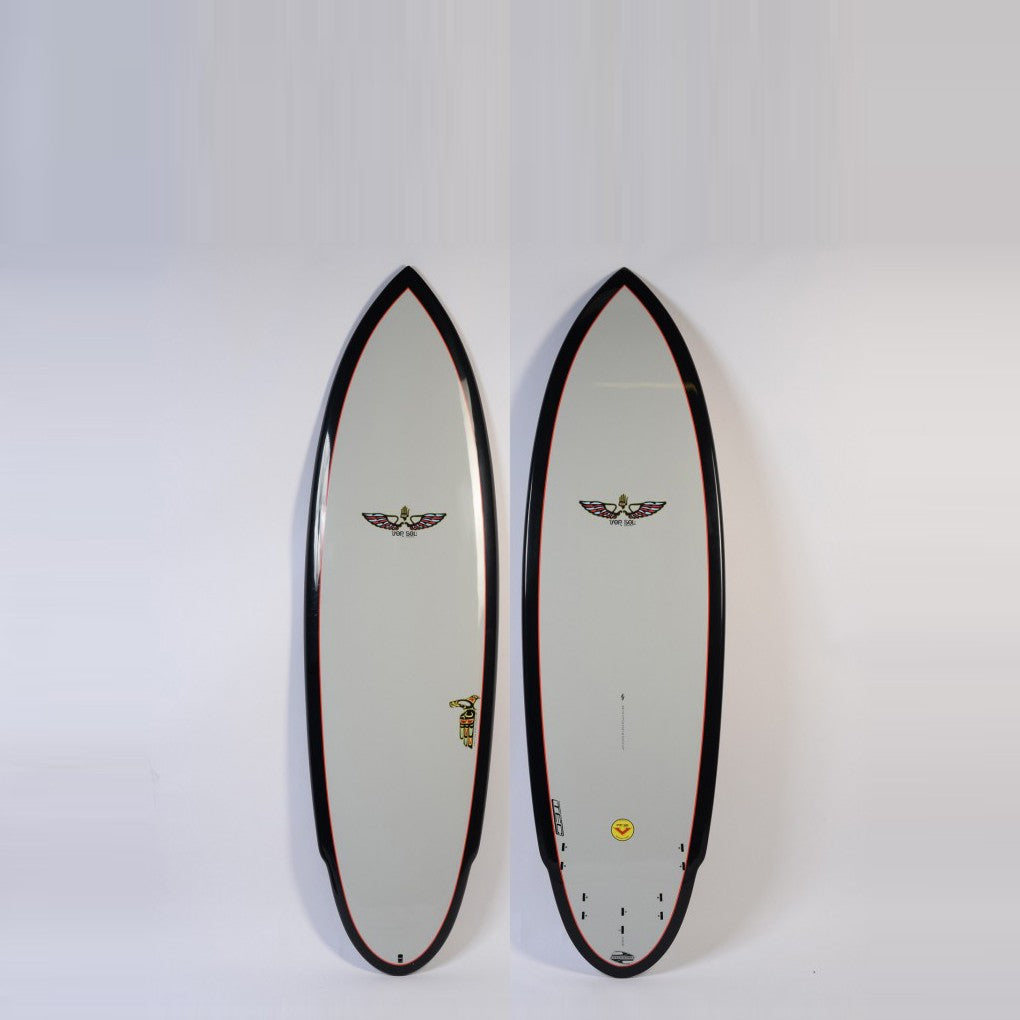 BOARDWORKS - Planche de Surf Von Sol Shadow grey / black (epoxy)