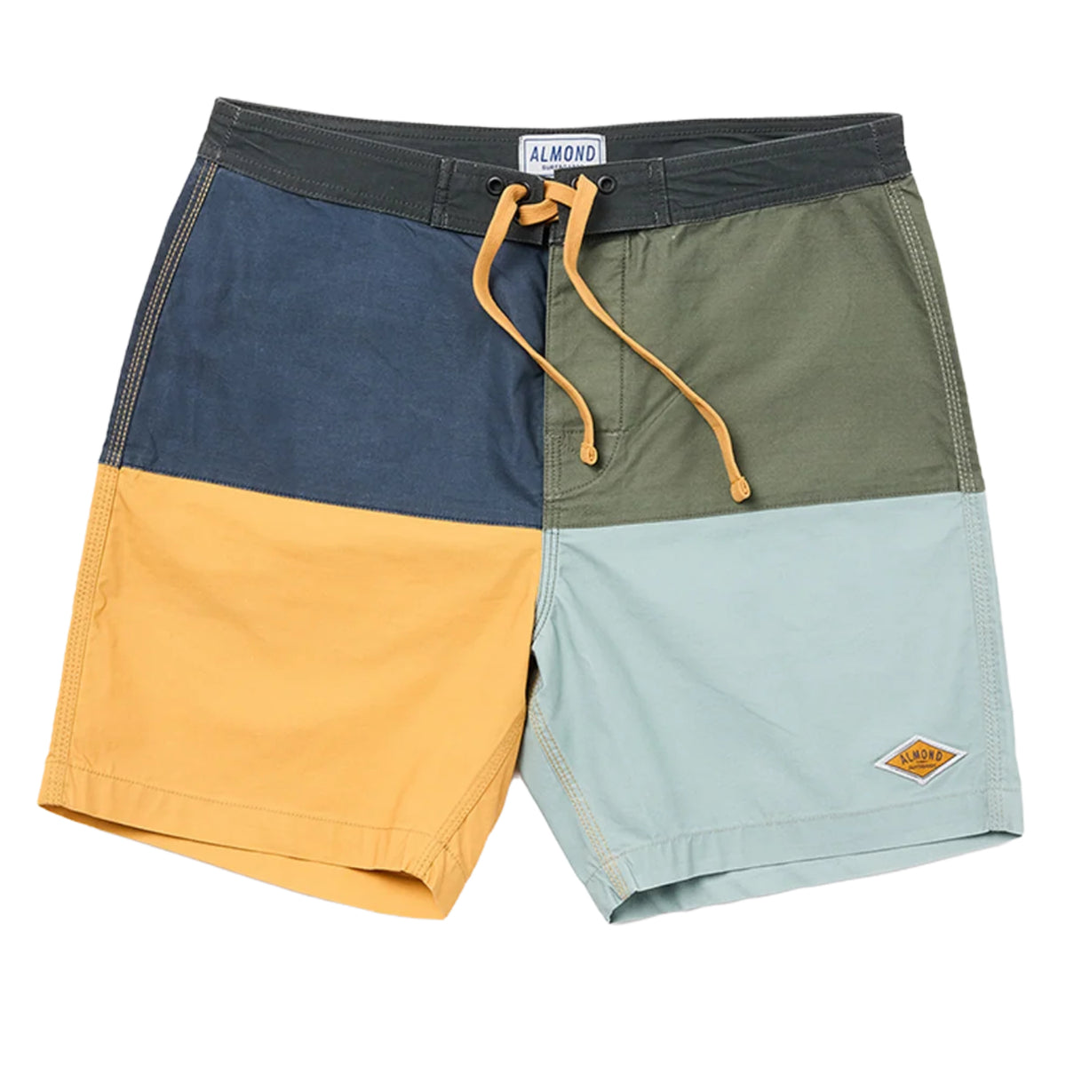 Almond - Boardshort Lumberjack Color Block - Green