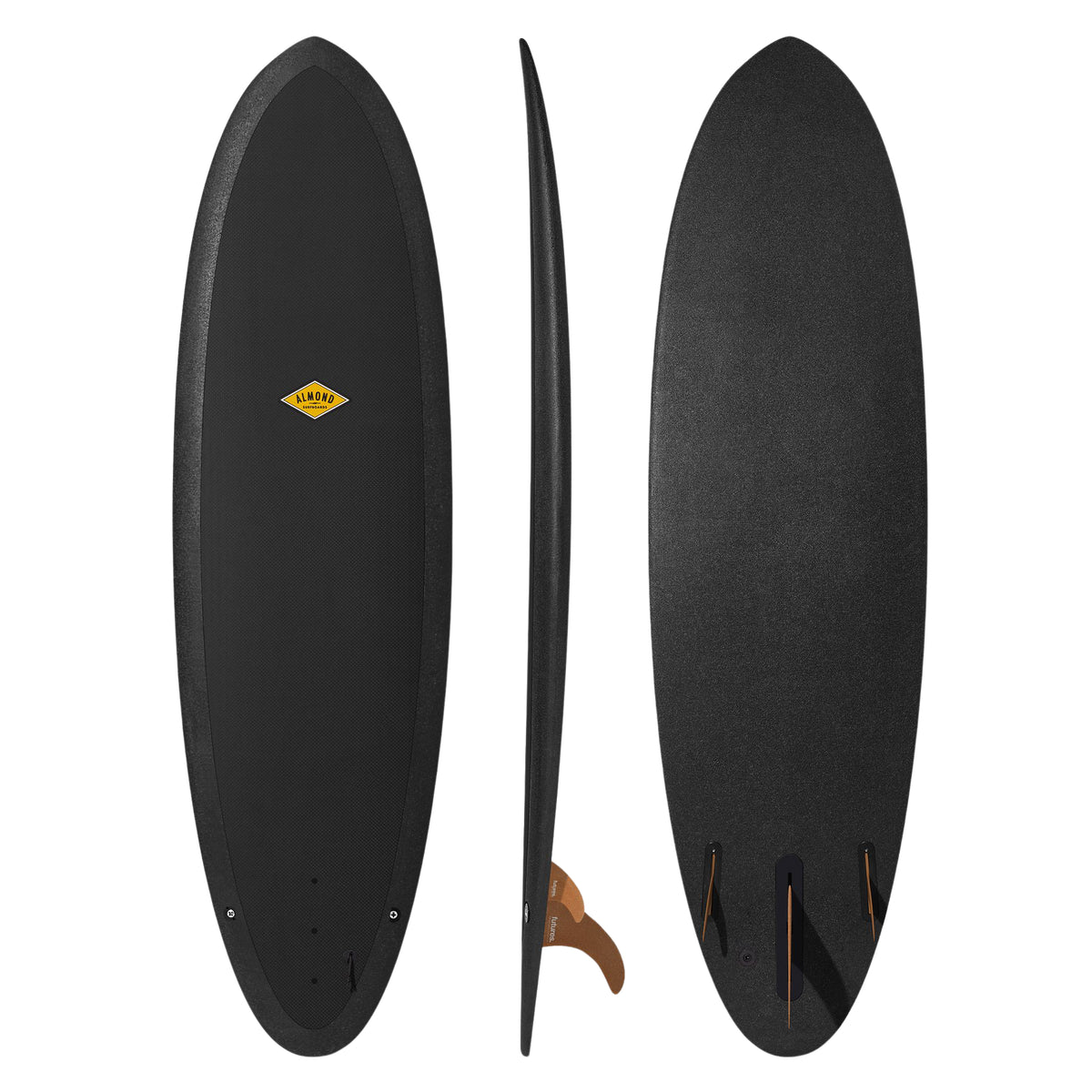 ALMOND Surfboards - R-Series 6'4 - Black
