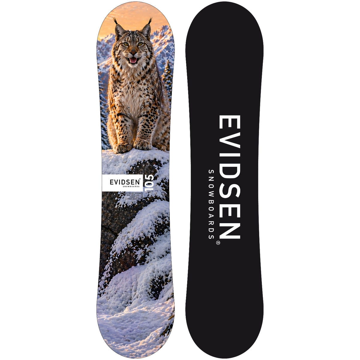 EVIDSEN SNOWBOARDS - Junior Snowboard - Lynx - 105cm