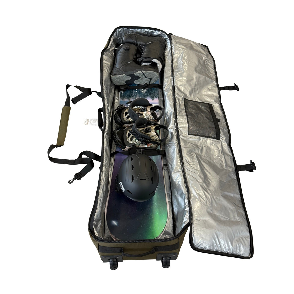 EVIDSEN - TROMSØ Travel Snowboard Bag Wheeled - Khaki